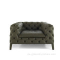 Windsor Drei -Sitzer -Sofa tufte sich Chesterfield Couch aus